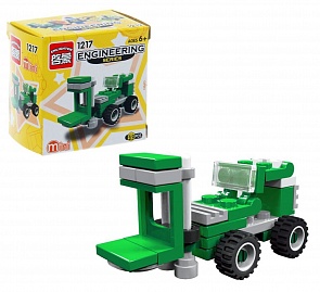 Конструктор – Погрузчик, 33 детали, собран (Enlighten Brick, BRICK1217 (С))